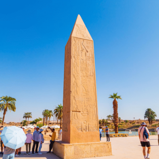 The obelisk at Karnak Temple rises as a symbol of ancient power and devotion to the gods - 2 Days Luxor & Abu Simbel Tour from Cairo by Flight