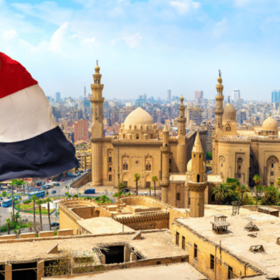 The majestic Sultan Hassan Mosque in Cairo, Egypt, showcasing Islamic architecture - 3 Days Cairo Tour from Luxor by Flight