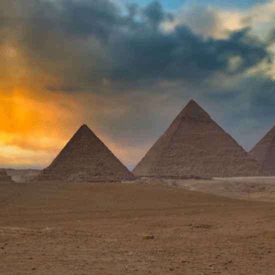 the iconic Pyramids of Giza - 2 Days Cairo Tour from Luxor by Flight