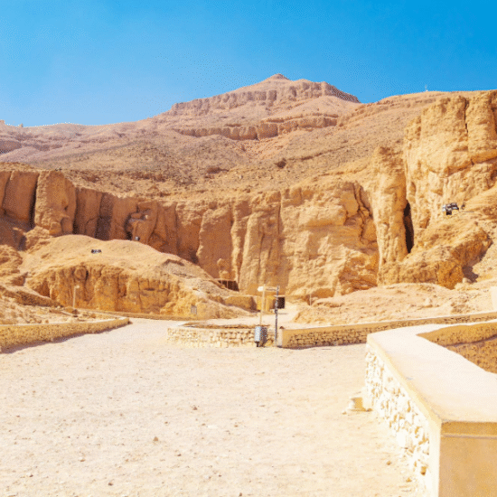 The Valley of the Kings holds the tombs of Egypt’s greatest pharaohs, hidden deep within Luxor’s cliffs.