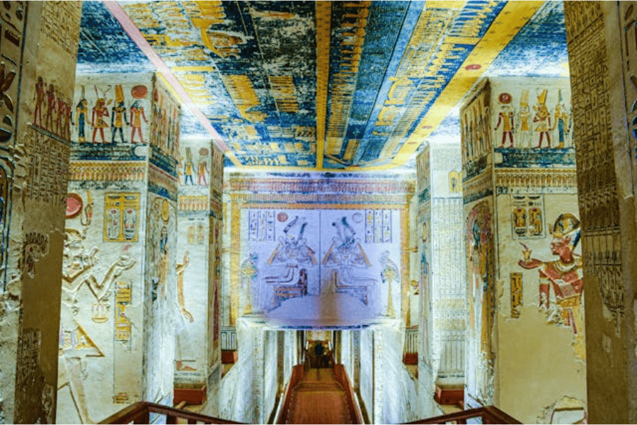 Tombs of ancient pharaohs in Luxor