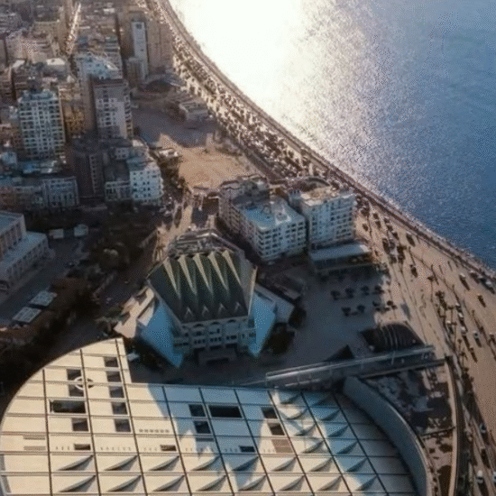 Modern glass-and-stone building of the Alexandria Library - 9 Days Cairo, Alexandria & Nile Cruise Easter Holiday