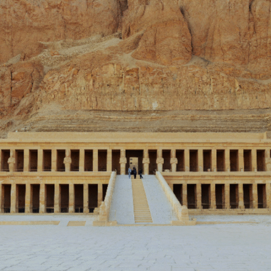 Terraced façade of Hatshepsut Temple - 4 Days Egypt Easter Tour: Cairo & Luxor Holiday Package