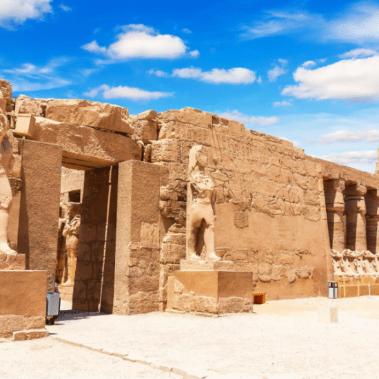 Hypostyle hall with giant columns at Karnak Temple - 4 Days Egypt Easter Nile Cruise Tour