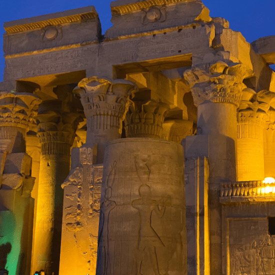 Dual temple structure of Kom Ombo beside the Nile