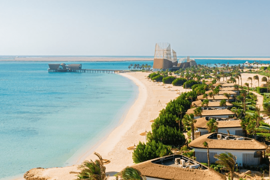 Clear Red Sea water with coral reefs in Hurghada - 14 Days Egypt Easter Tour: Cairo, Nile Cruise, Hurghada & Alexandria