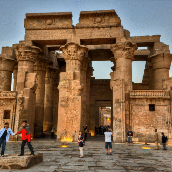 Kom Ombo Temple Aswan Egypt ancient double temple dedicated to Sobek and Horus beside the Nile River - 5 Days Nile Cruise Christmas Holiday from Luxor to Aswan