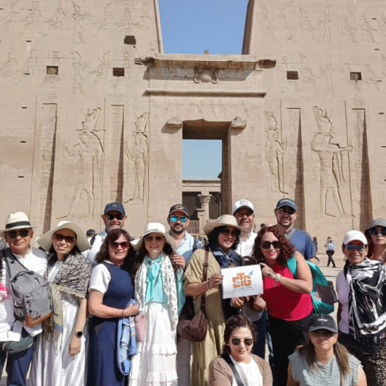 Edfu Temple Aswan Egypt ancient temple dedicated to the falcon god Horus one of the best preserved in Egypt.