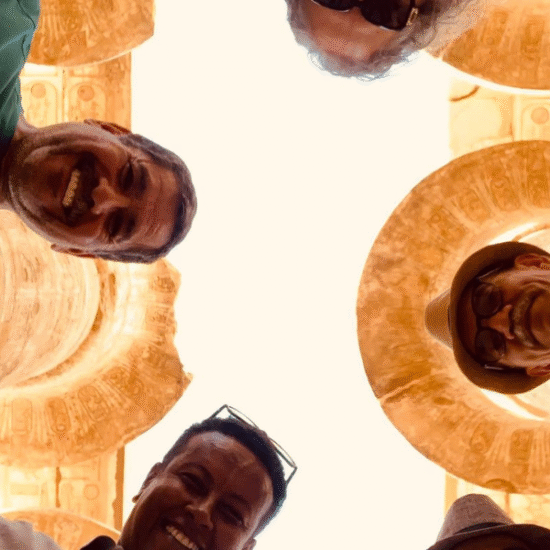 Happy Clients at Karnak Temple | Egypt Tours Group