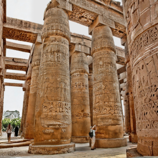 Karnak Temple Complex in Luxor, Egypt – vast ancient temple dedicated to the god Amun - 8 Days Cairo & Nile Cruise Christmas Holiday
