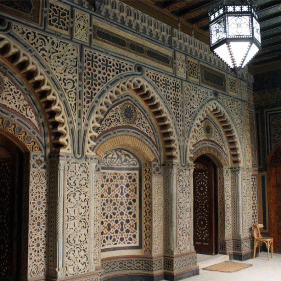 The Hanging Church Old Cairo Egypt historic Coptic church built above the Roman fortress.