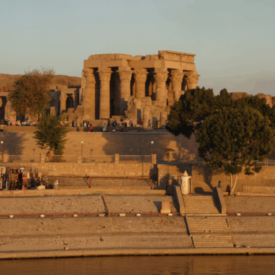 Kom Ombo Temple in Aswan with ancient columns and detailed hieroglyphic carvings - 13 Days Nile Cruise, Cairo and Hurghada Christmas Tours