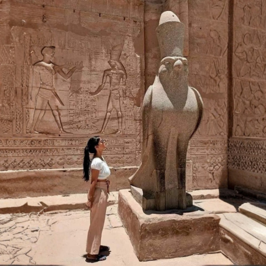 Facing history — Edfu Temple stands timeless.