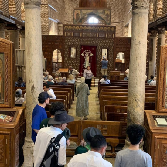 Interior of Ben Ezra Synagogue in Cairo